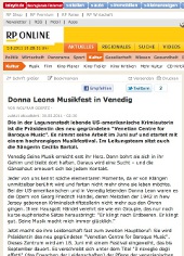 Donna Leons Musikfest in Venedig