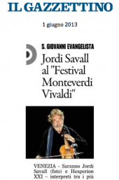 Jordi Savall al Festival Monteverdi Vivaldi